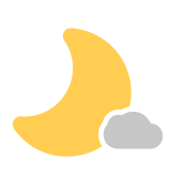 partly cloudy
