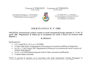 Autorizzazione al libero transito su strade interpoderali