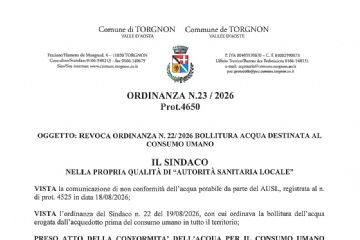 Avviso alla popolazione